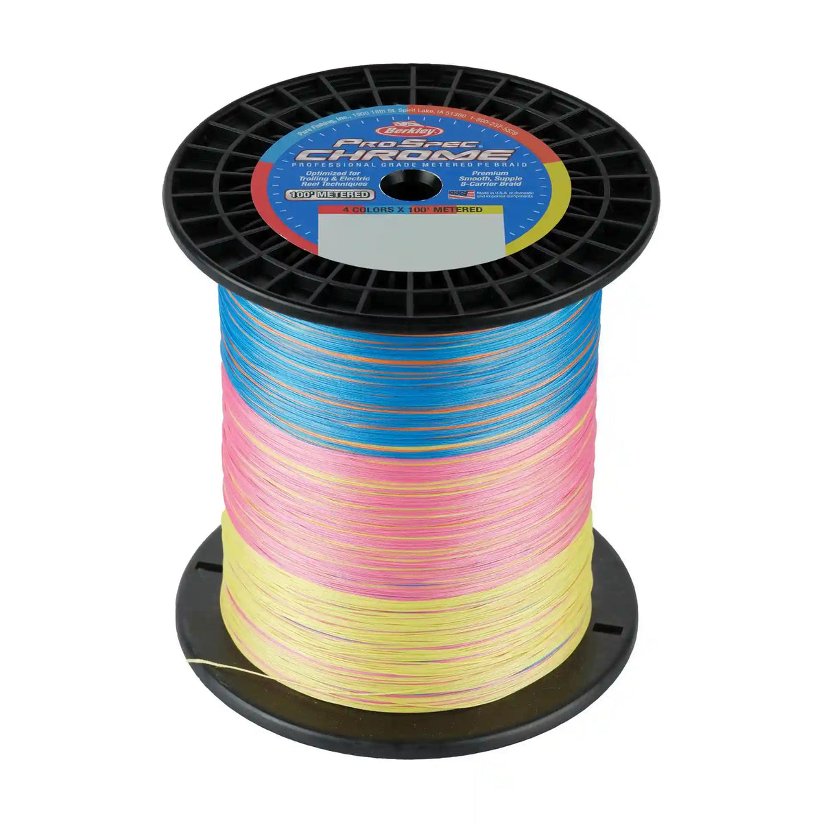 ProSpec® Chrome 4 x 100' Metered Braid