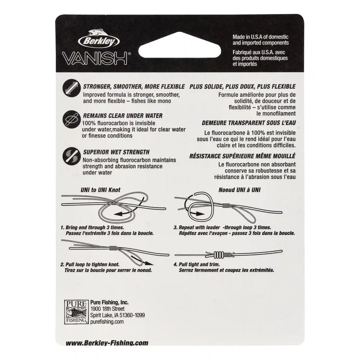 Vanish® Fluorocarbon Leader Material